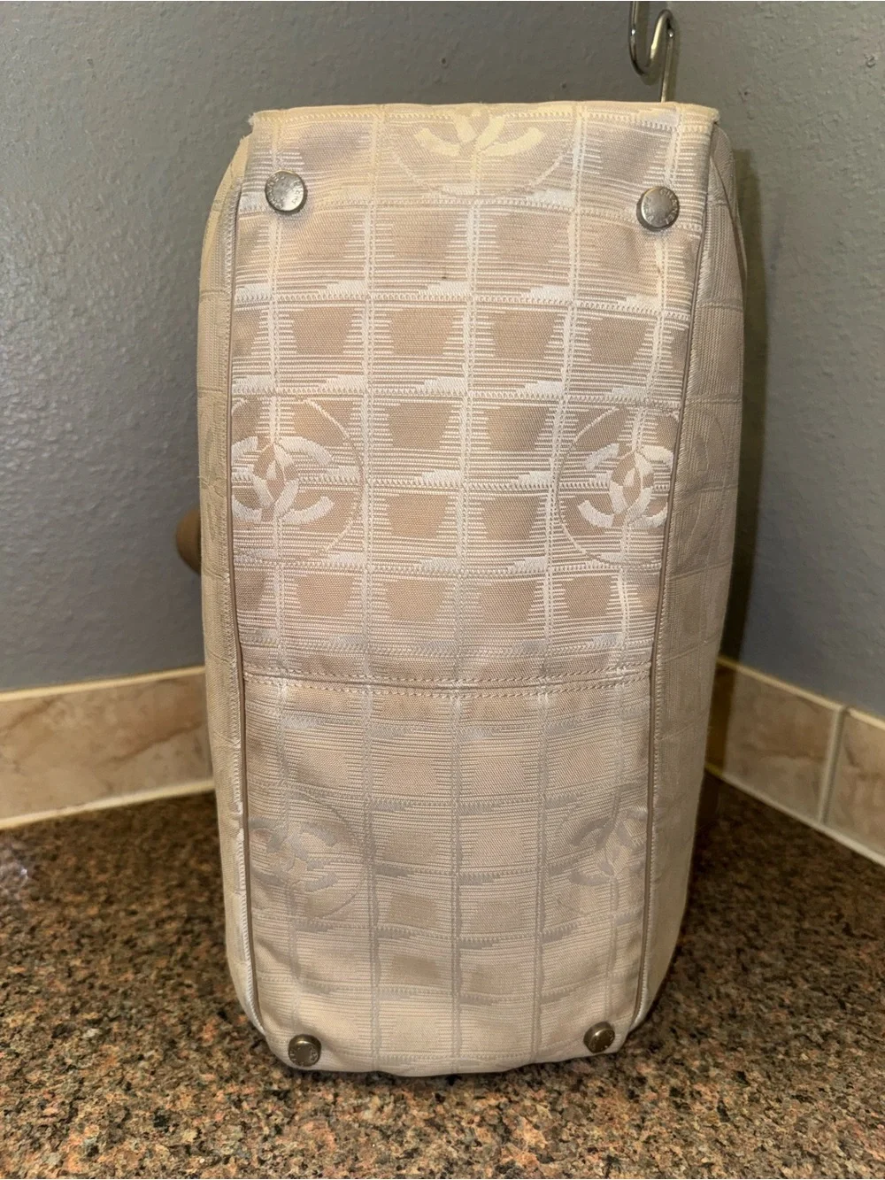 Chanel vintage Travel Line MM Tote Bag with certificate of authenticity